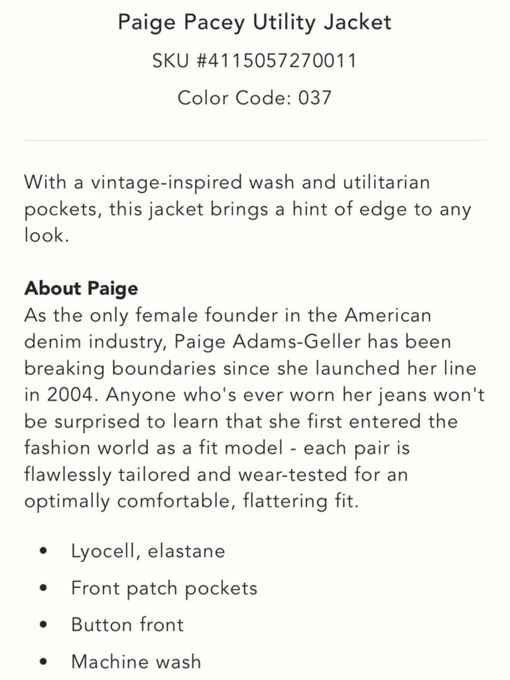 Paige Pacey Utility jacket - Picture 15 of 15